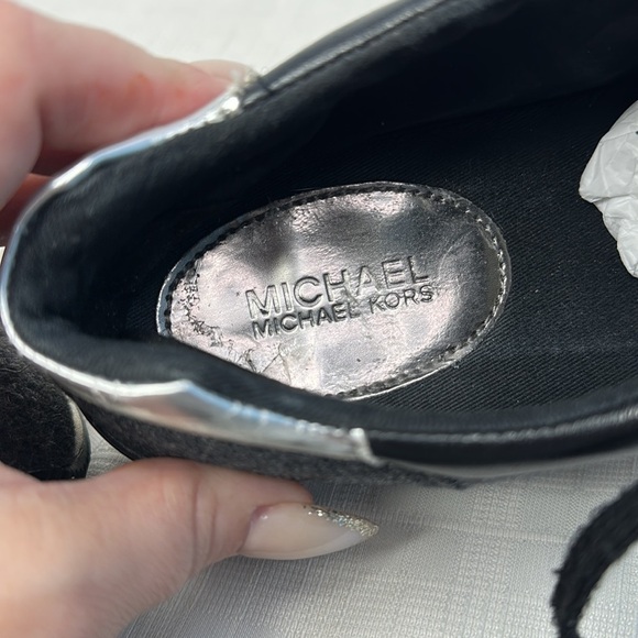 MICHAEL Michael Kors Allie Trainer Sneakers, Charcoal Flannel size 9.5 - Picture 6 of 10